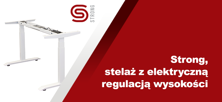 Strong, stelaż z elektryczną regulacją wysokości