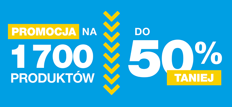 Ponad 1700 produktów nawet 50% TANIEJ