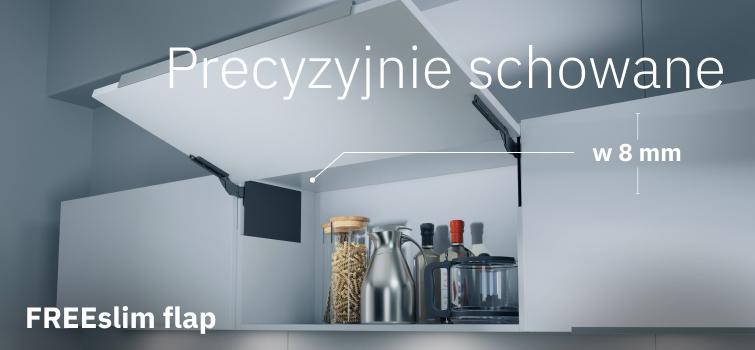 Kesseböhmer FREEslim flap: ultracienka rewolucja w mechanizmach uchylnych
