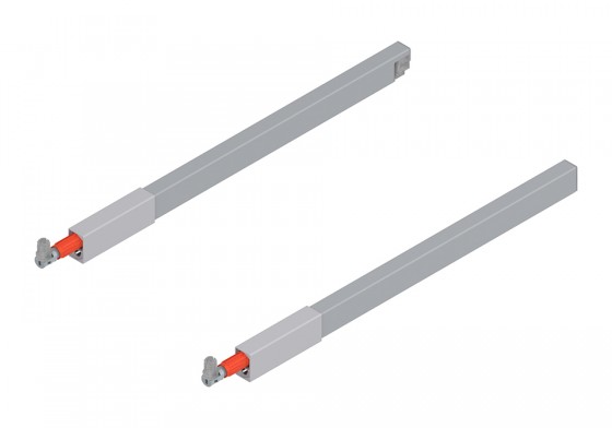 BLUM ZRG.537RS reling wzdłużny Antaro 600 szary P+L