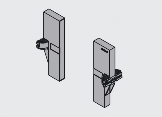 BLUM Z40L0002 końcówka do relingu brunatnoczarny