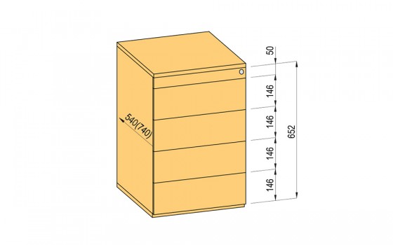 K-BBP kontener TipAer komplet 540 mm typ 9/ver. 9