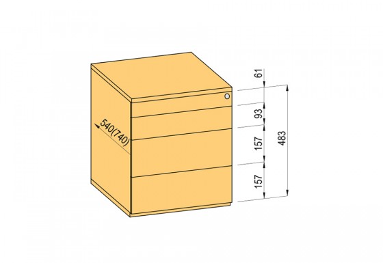 K-BBP kontener TipAer komplet 540 mm typ 1/wer. 9