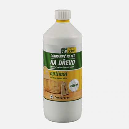 Farba ochronna do drewna OPTIMAL 5L zielona