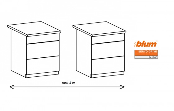 K-BLUM Servodrive komplet 2/6/650 mm