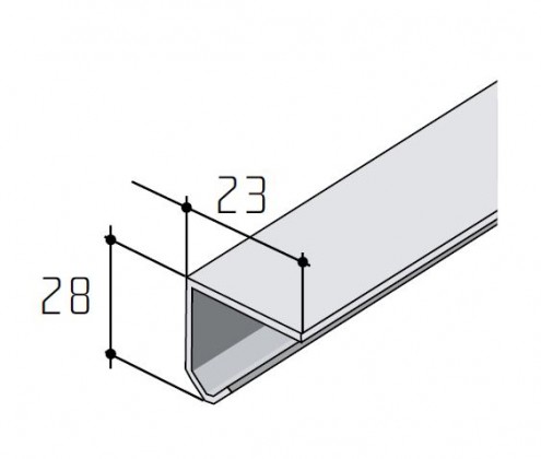 S-S20/30 listwa pojedyńcza stal 3m