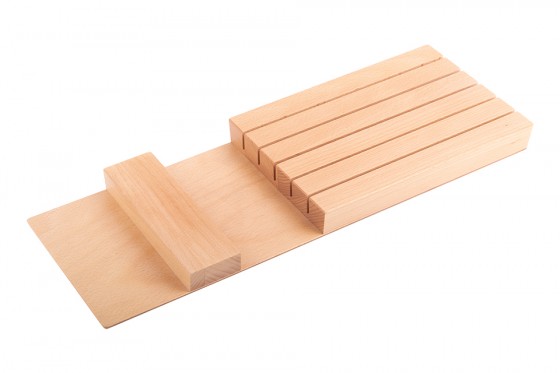 Wkład na sztućce Classico gł.450 - uchwyt na noże drewniany 348x166mm