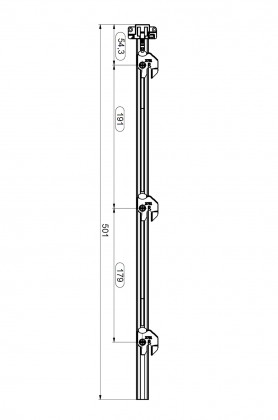 LEHMANN Drążek SVS3 Typ 3 (1+3 długość 500 mm)