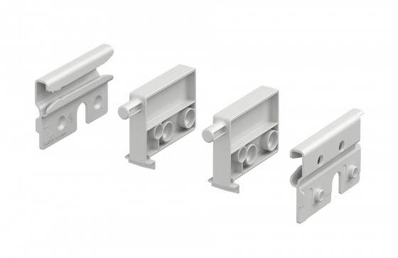 HETTICH 9257725 Aretacja do półki wysuwanej, biała