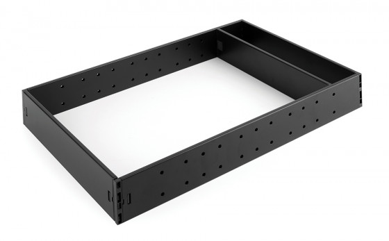 K-StrongMax wkład na sztućce zestaw podstawowy 276mm do głębkości 450mm, czarny