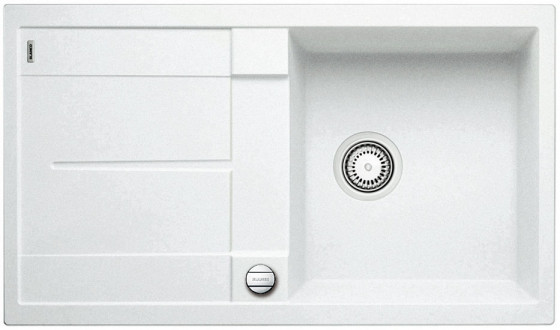 BLANCO 513037 zlewozmywak METRA 5 S biały z korkiem SILGRANIT PuraDur BLANCO 513037 zlewozmywak METRA 5 S biały z korkiem SILGRANIT PuraDur