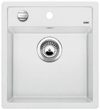 BLANCO 517160 zlewozmywak DALAGO 45 biały z korkiem SILGRANIT PuraDur BLANCO 517160 zlewozmywak DALAGO 45 biały z korkiem SILGRANIT PuraDur