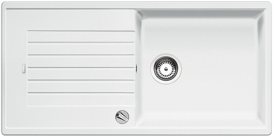 BLANCO 517561 zlewozmywak ZIA XL 6 S biały z korkiem SILGRANIT PuraDur BLANCO 517561 zlewozmywak ZIA XL 6 S biały z korkiem SILGRANIT PuraDur