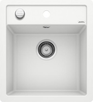 BLANCO 517169 zlewozmywak DALAGO 45-F biały z korkiem SILGRANIT PuraDur BLANCO 517169 zlewozmywak DALAGO 45-F biały z korkiem SILGRANIT PuraDur