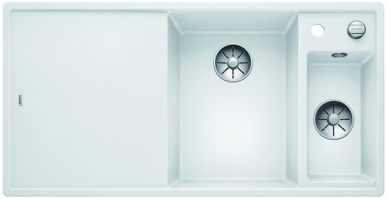 BLANCO 523477 zlewozmywak AXIA III 6 S biały InFino z korkiem SILGRANIT PuraDur BLANCO 523477 zlewozmywak AXIA III 6 S biały InFino z korkiem SILGRANIT PuraDur