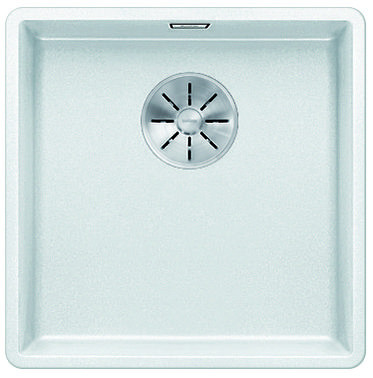 BLANCO 523497 zlewozmywak SUBLINE 400-F biały Silgranit InFino manualny BLANCO 523497 zlewozmywak SUBLINE 400-F biały Silgranit InFino manualny