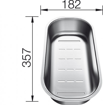 BLANCO 225253 odsączarka stal nierdzewna do CLASSIC do 6S, 45