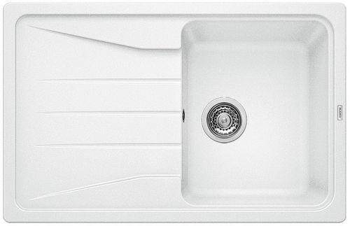 BLANCO 519665 zlewozmywak SONA 45 S biały bez korka SILGRANIT PuraDur BLANCO 519665 zlewozmywak SONA 45 S biały bez korka SILGRANIT PuraDur