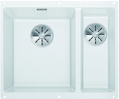 BLANCO 523552 zlewozmywak SUBLINE 340/160-U biały manualny SILGRANIT PuraDur BLANCO 523552 zlewozmywak SUBLINE 340/160-U biały manualny SILGRANIT PuraDur