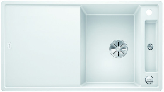 BLANCO 523209 zlewozmywak AXIA III 5 S biały InFino z korkiem SILGRANIT PuraDur BLANCO 523209 zlewozmywak AXIA III 5 S biały InFino z korkiem SILGRANIT PuraDur