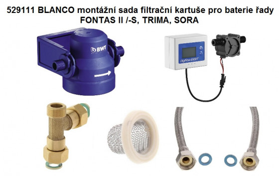 BLANCO 529111 Příslušenství Instalační sada pro filtraci BLANCO 529111 Příslušenství Instalační sada pro filtraci