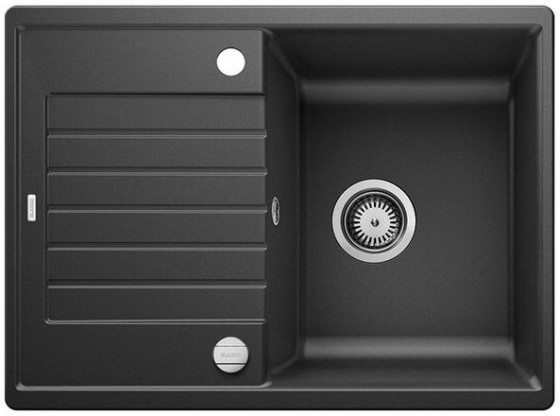 BLANCO 526008 Dřez ZIA 45 S Compact černý s excentrem Silgranit PuraDur BLANCO 526008 Dřez ZIA 45 S Compact černý s excentrem Silgranit PuraDur