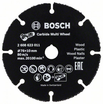 BOSCH 2608901196 Řezný kotouč Carbide Multi Wheel, 76 mm BOSCH 2608901196 Řezný kotouč Carbide Multi Wheel, 76 mm