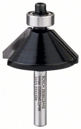 BOSCH 2608628448 Fazetovací fréza/6 mm/D 34,9 mm/B 11,1 mm/L 14,7 mm/G 56 mm/45° BOSCH 2608628448 Fazetovací fréza/6 mm/D 34,9 mm/B 11,1 mm/L 14,7 mm/G 56 mm/45°