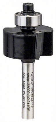 BOSCH 2608628449 Falcovací fréza se stopkou 6 mm, D1 25,4 mm, L 12,4 mm, G 54 mm BOSCH 2608628449 Falcovací fréza se stopkou 6 mm, D1 25,4 mm, L 12,4 mm, G 54 mm