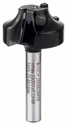 BOSCH 2608628459 Fréza na tvorbu hran E/6 mm/R1 6,3 mm/D 25,4 mm/L 14 mm/G 46 mm BOSCH 2608628459 Fréza na tvorbu hran E/6 mm/R1 6,3 mm/D 25,4 mm/L 14 mm/G 46 mm