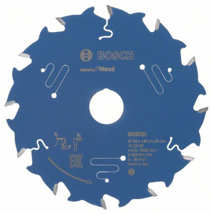 BOSCH 2608644003 Pilový kotouč Expert for Wood 120 x 20 x 1,8 mm, 12 BOSCH 2608644003 Pilový kotouč Expert for Wood 120 x 20 x 1,8 mm, 12