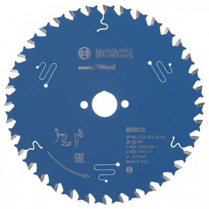 BOSCH 2608644017 Pilový kotouč Expert for Wood 160 x 20 x 2,2 mm, 36 BOSCH 2608644017 Pilový kotouč Expert for Wood 160 x 20 x 2,2 mm, 36