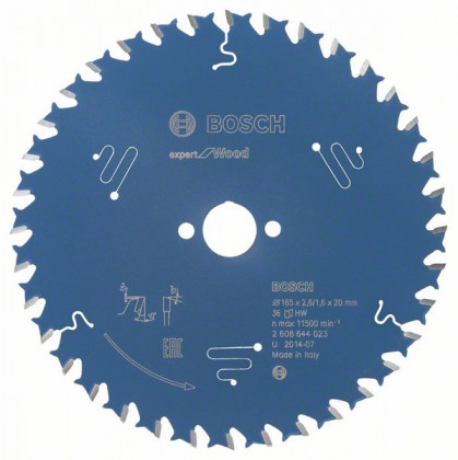 BOSCH 2608644023 Pilový kotouč Expert for Wood 165 x 20 x 2,6 mm, 36 BOSCH 2608644023 Pilový kotouč Expert for Wood 165 x 20 x 2,6 mm, 36