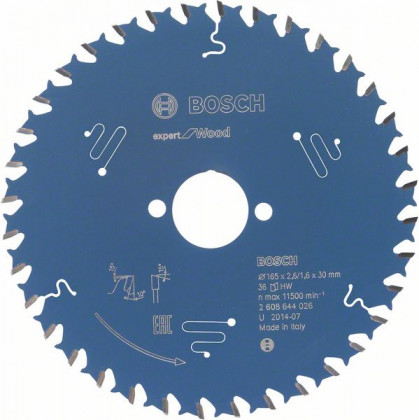 BOSCH 2608644026 Pilový kotouč Expert for Wood 165 x 30 x 2,6 mm, 36 BOSCH 2608644026 Pilový kotouč Expert for Wood 165 x 30 x 2,6 mm, 36
