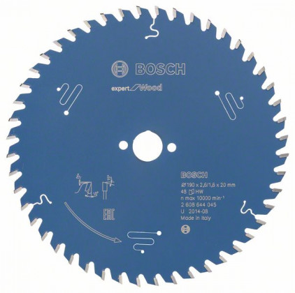 BOSCH 2608644045 Pilový kotouč Expert for Wood 190 x 20 x 2,6 mm, 48 BOSCH 2608644045 Pilový kotouč Expert for Wood 190 x 20 x 2,6 mm, 48