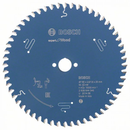 BOSCH 2608644046 Pilový kotouč Expert for Wood 190 x 20 x 2,6 mm, 56 BOSCH 2608644046 Pilový kotouč Expert for Wood 190 x 20 x 2,6 mm, 56