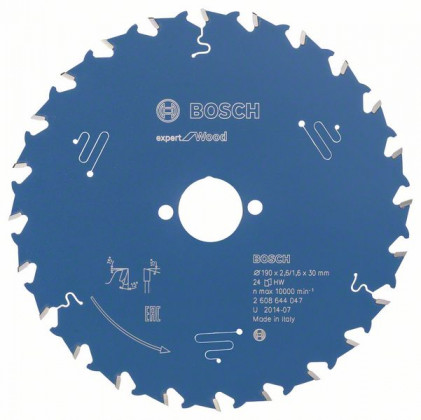 BOSCH 2608644047 Pilový kotouč Expert for Wood 190 x 30 x 2,6 mm, 24 BOSCH 2608644047 Pilový kotouč Expert for Wood 190 x 30 x 2,6 mm, 24