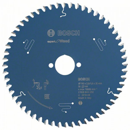 BOSCH 2608644050 Pilový kotouč Expert for Wood 190 x 30 x 2,6 mm, 56 BOSCH 2608644050 Pilový kotouč Expert for Wood 190 x 30 x 2,6 mm, 56