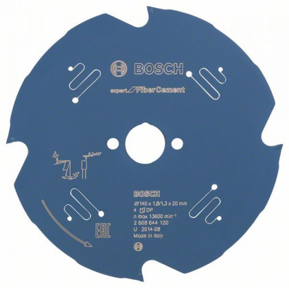 BOSCH 2608644120 Pilový kotouč Expert for Fibre Cement 140 x 20 x 1,8 mm, 4 BOSCH 2608644120 Pilový kotouč Expert for Fibre Cement 140 x 20 x 1,8 mm, 4