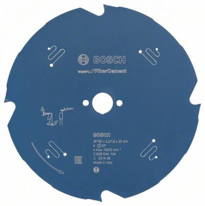 BOSCH 2608644124 Pilový kotouč Expert for Fibre Cement 190 x 20 x 2,2 mm, 4 BOSCH 2608644124 Pilový kotouč Expert for Fibre Cement 190 x 20 x 2,2 mm, 4