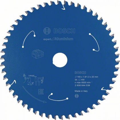 BOSCH 2608644539 Pilový kotouč Expert for Aluminium - AKU pily 165×1,8×20mm, 54 BOSCH 2608644539 Pilový kotouč Expert for Aluminium - AKU pily 165×1,8×20mm, 54