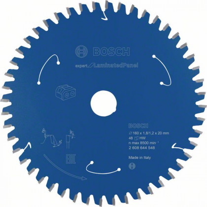 BOSCH 2608644548 Pilový kotouč Expert for LaminatedPanel - AKU 160×1,8×20mm, 48 BOSCH 2608644548 Pilový kotouč Expert for LaminatedPanel - AKU 160×1,8×20mm, 48