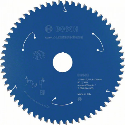 BOSCH 2608644550 Pilový kotouč Expert for LaminatedPanel - AKU 190×2,1×30mm, 60 BOSCH 2608644550 Pilový kotouč Expert for LaminatedPanel - AKU 190×2,1×30mm, 60