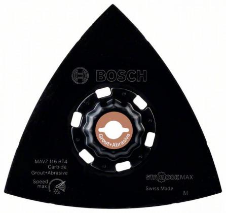 BOSCH 2608900053 Karbidová brusná deska MAVZ 116 RT4 116mm BOSCH 2608900053 Karbidová brusná deska MAVZ 116 RT4 116mm