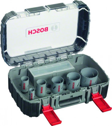 BOSCH 2608580886 11dílná sada bimetalových děrovek HSS pro elektrikáře 22–65 mm BOSCH 2608580886 11dílná sada bimetalových děrovek HSS pro elektrikáře 22–65 mm