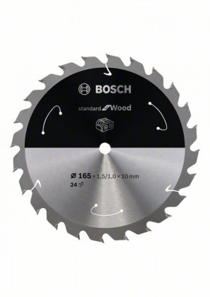 BOSCH 2608837679 Pilový kotouč Standard for Wood pro AKU pily 165×1,5×10mm, 24 BOSCH 2608837679 Pilový kotouč Standard for Wood pro AKU pily 165×1,5×10mm, 24