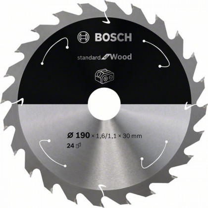 BOSCH 2608837708 Pilový kotouč Standard for Wood pro AKU pily 190×1,6×30mm, 24 BOSCH 2608837708 Pilový kotouč Standard for Wood pro AKU pily 190×1,6×30mm, 24
