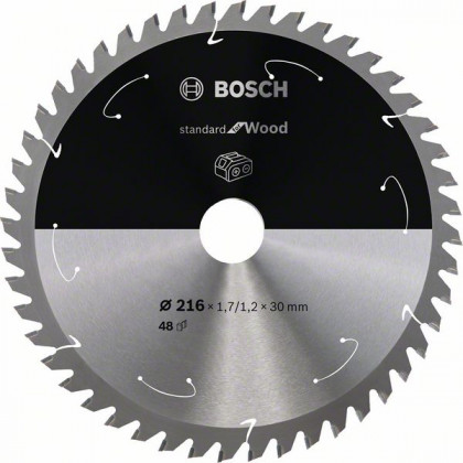 BOSCH 2608837723 Pilový kotouč Standard for Wood pro AKU pily 216×1,7×30mm, 48 BOSCH 2608837723 Pilový kotouč Standard for Wood pro AKU pily 216×1,7×30mm, 48