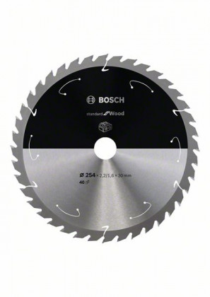 BOSCH 2608837734 Pilový kotouč Standard for Wood pro AKU pily 254×2,2×30mm, 40 BOSCH 2608837734 Pilový kotouč Standard for Wood pro AKU pily 254×2,2×30mm, 40