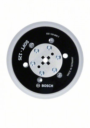 BOSCH 2608900003 Brusný talíř, multiděrování měkké, 125 mm BOSCH 2608900003 Brusný talíř, multiděrování měkké, 125 mm